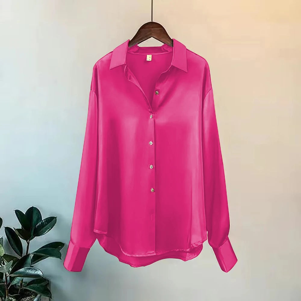 New Sweater Cardigans Woman Top Sleeve Lapel Button Elegance Sweet Casual Coats