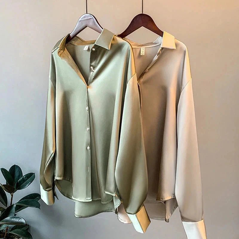 New Sweater Cardigans Woman Top Sleeve Lapel Button Elegance Sweet Casual Coats
