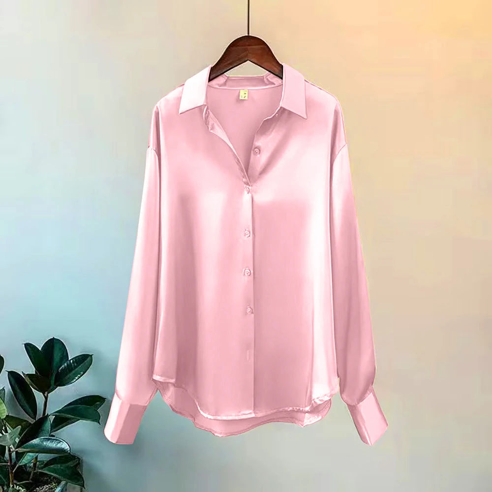 New Sweater Cardigans Woman Top Sleeve Lapel Button Elegance Sweet Casual Coats