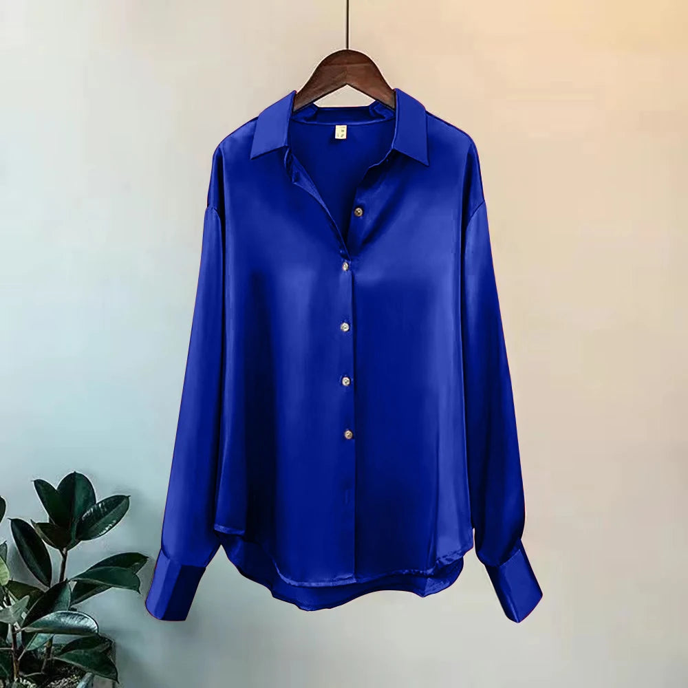 New Sweater Cardigans Woman Top Sleeve Lapel Button Elegance Sweet Casual Coats