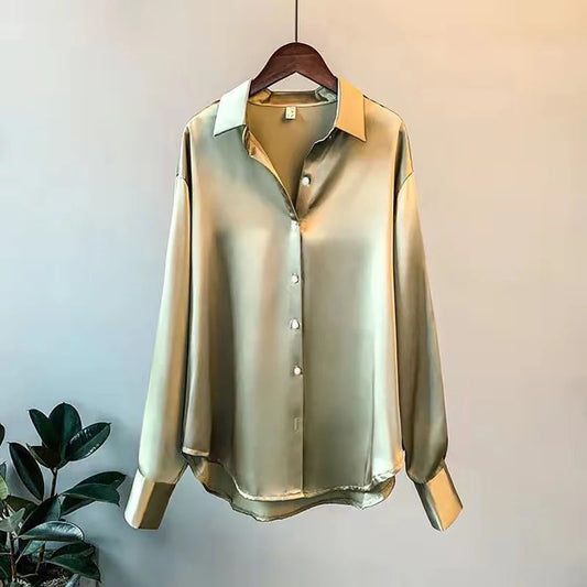 New Sweater Cardigans Woman Top Sleeve Lapel Button Elegance Sweet Casual Coats