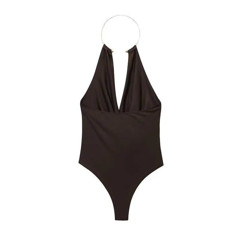MUJER 2025 Sexy Bodysuit Women Summer Backless Body Suits Women Sleeveless Tops Woman Sexy Outfits Lingerie Jumpsuits for Woman