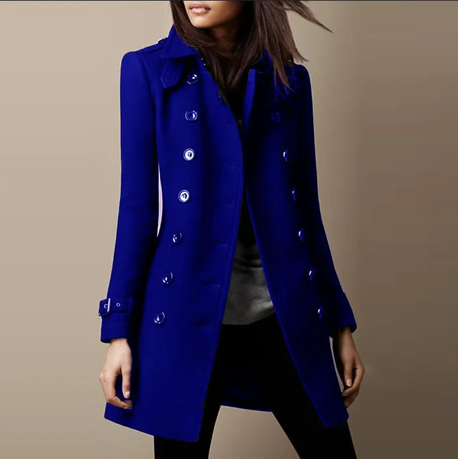 Office Coat Top Lady Casual Long Sleeve Button Coats Tops For Women Elegant Clubwear Womens Clothing Autumn Winter New