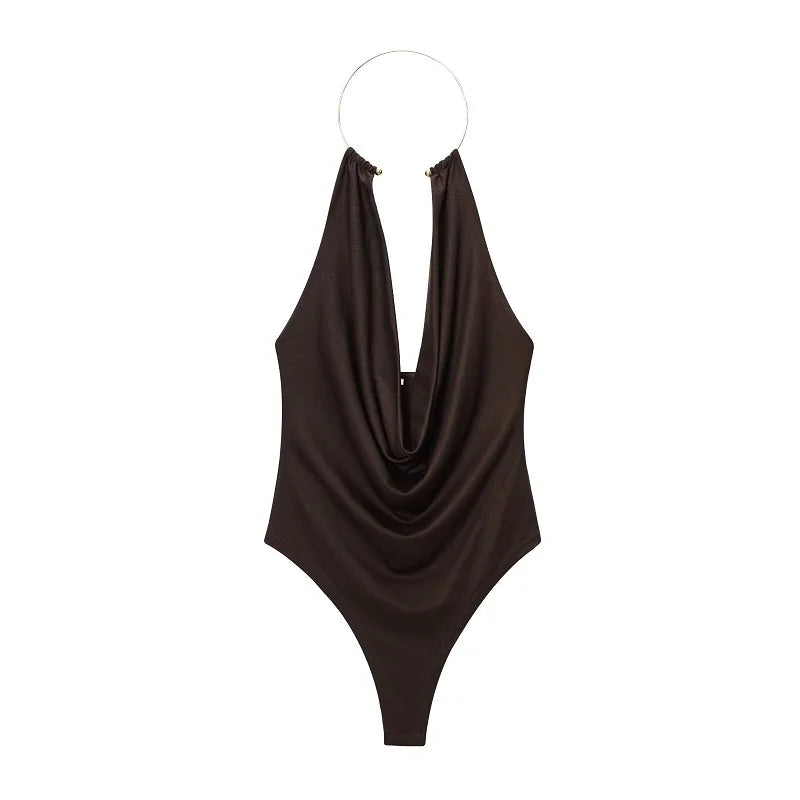 MUJER 2025 Sexy Bodysuit Women Summer Backless Body Suits Women Sleeveless Tops Woman Sexy Outfits Lingerie Jumpsuits for Woman