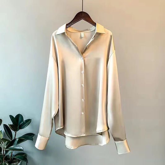 New Sweater Cardigans Woman Top Sleeve Lapel Button Elegance Sweet Casual Coats